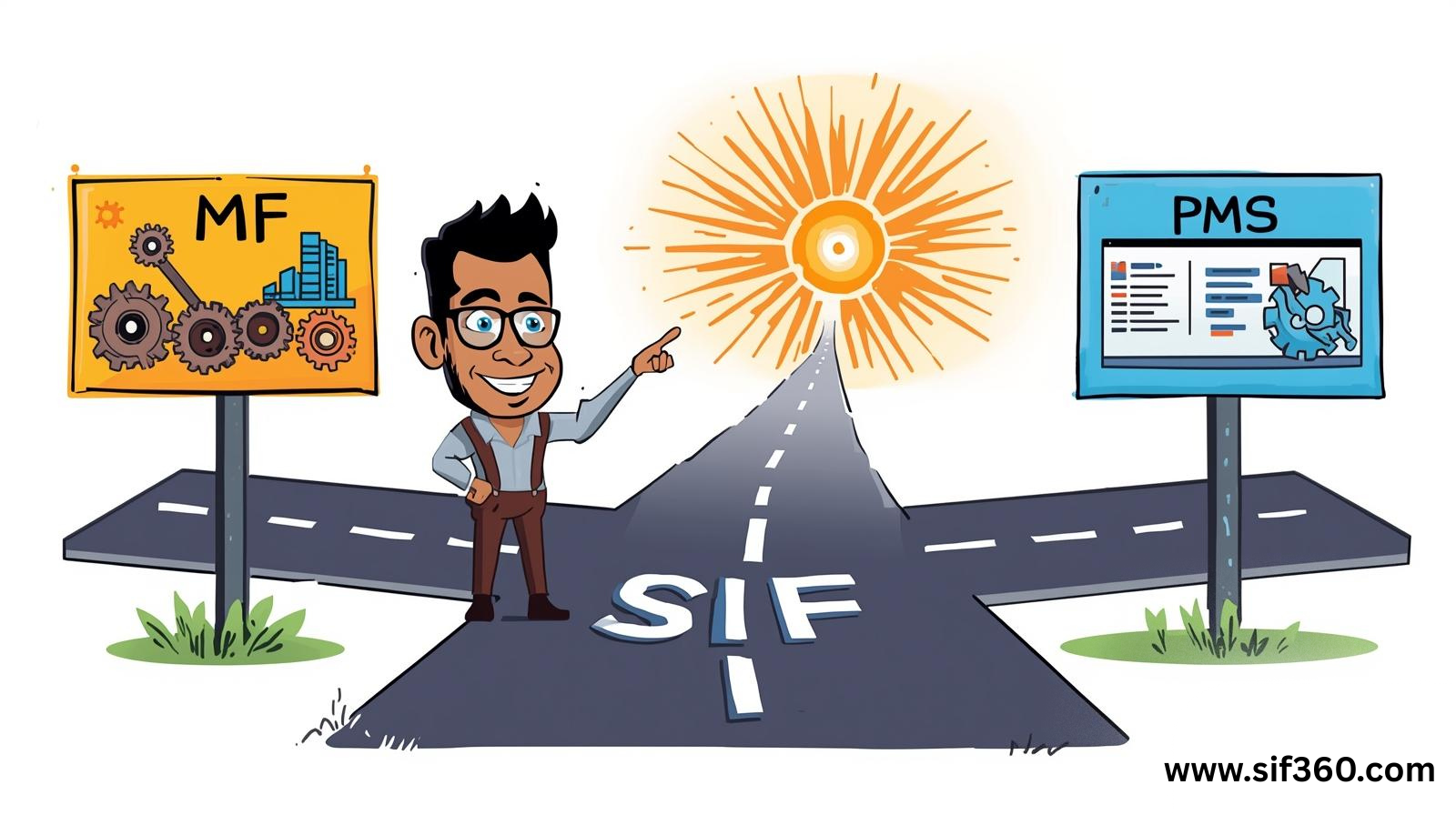 SIF vs PMS vs Mutual Funds Visual